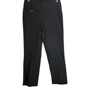 Raffinala Black‎ Pants Built-In Tummy Control Comfort Waist Size 10 Canada NWT